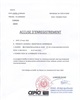 01 - Accusé d'enregistrement au registre de commerce